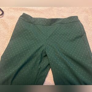 Kim rogers emerald green pants.